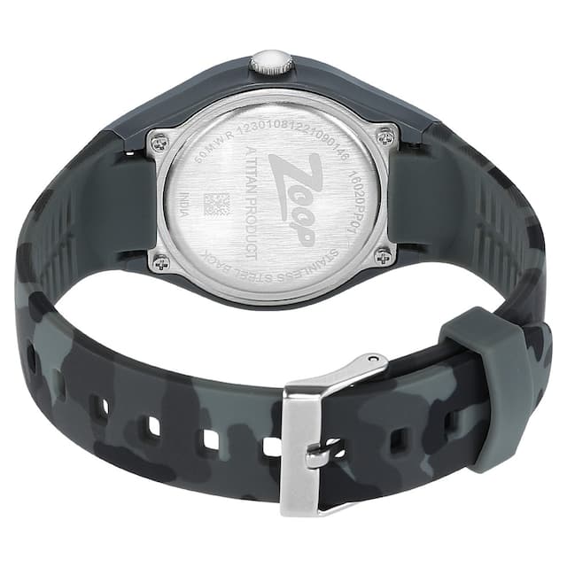 Zoop Camo Analog Grey Dial Plastic Strap - Image 2